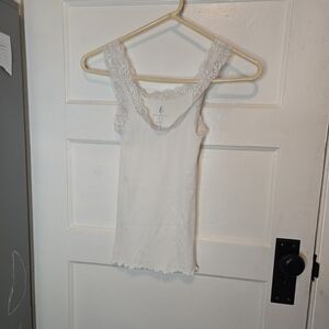 FP Movement by Free People Cream Lace Top